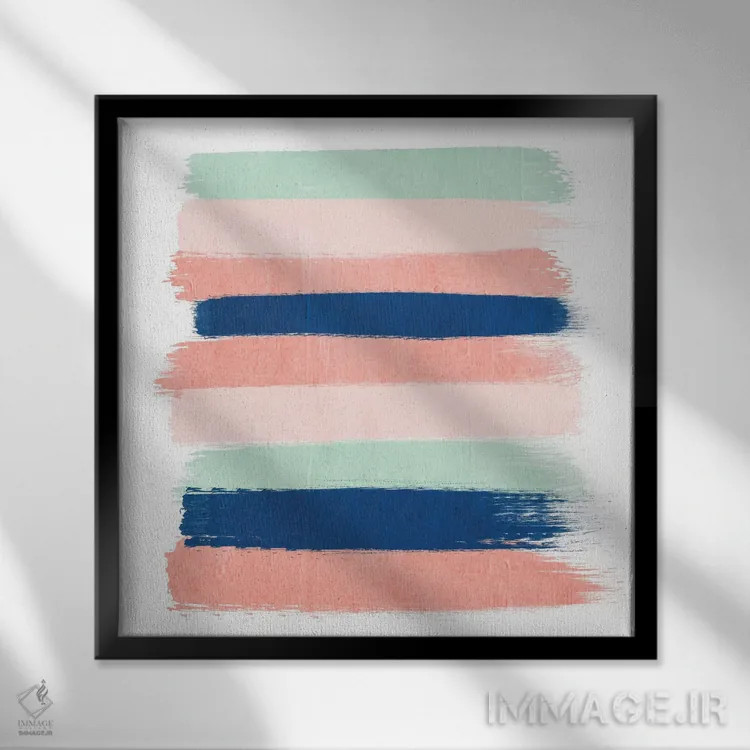 تابلو "راهراههای کیلا" اثر شارلوت وینتر - نمای قابدار مشکی