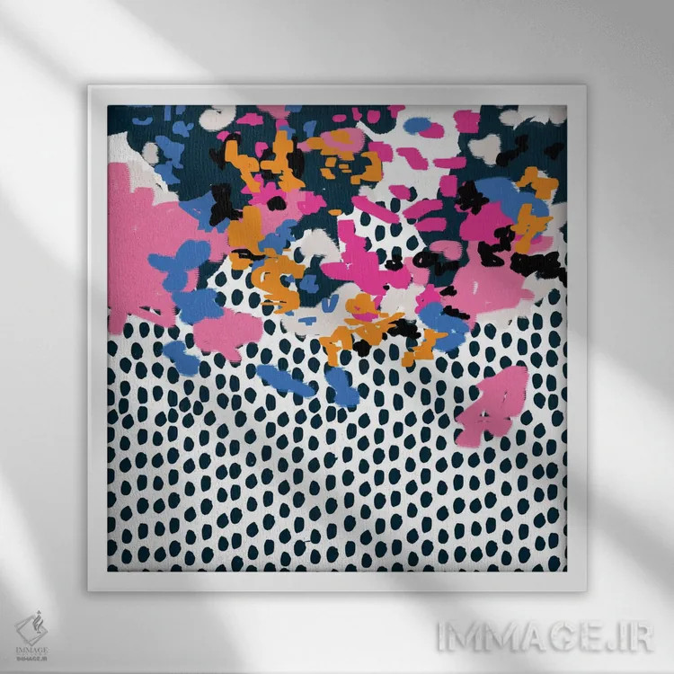 تابلو "کنزی" اثر شارلوت وینتر - نمای قابدار سفید