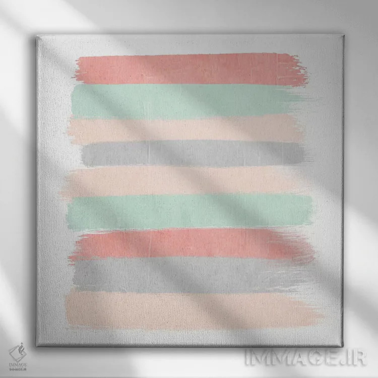 تابلو "راهراههای پیپا" اثر شارلوت وینتر - نمای روبهرو روی دیوار