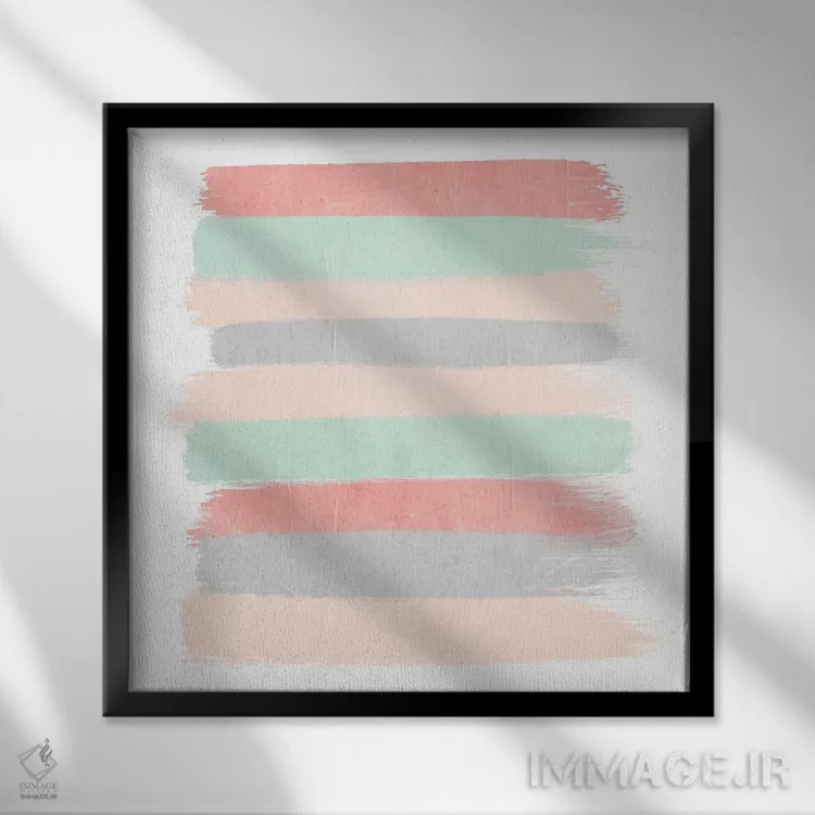 تابلو "راهراههای پیپا" اثر شارلوت وینتر - نمای قابدار مشکی