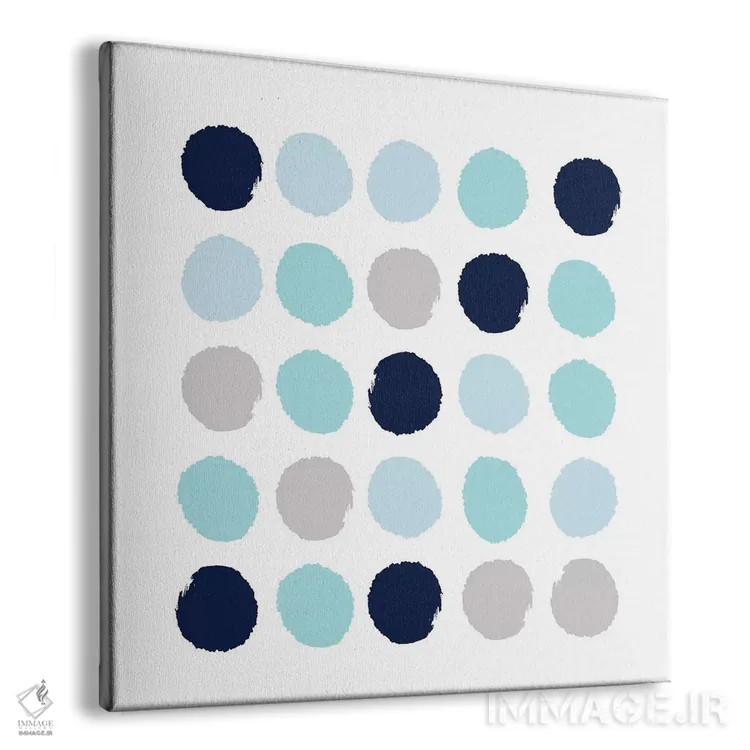 تابلو "نقطههای رایلی" اثر شارلوت وینتر - نمای پرسپکتیو محصول