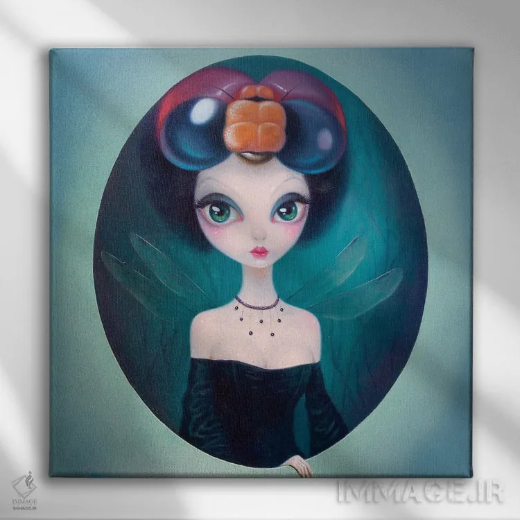 تابلو "شاید من تو باشم" اثر چن هونگژو - نمای روبهرو روی دیوار