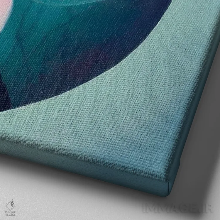 تابلو "شاید من تو باشم" اثر چن هونگژو - نمای نزدیک بافت بوم