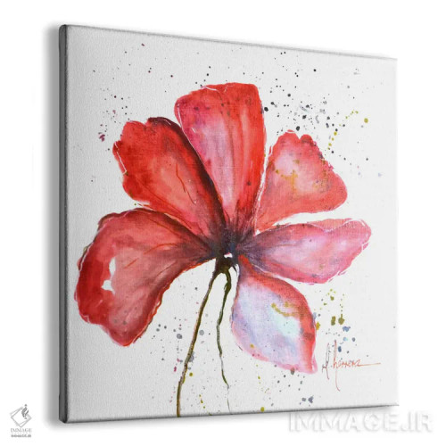 تابلو "گلهای جسور ۳" اثر لتیسیا هررا - نمای پرسپکتیو محصول