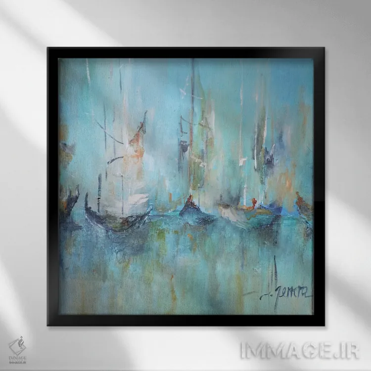 تابلو "آلتامار" اثر لتیسیا هررا - نمای قابدار مشکی