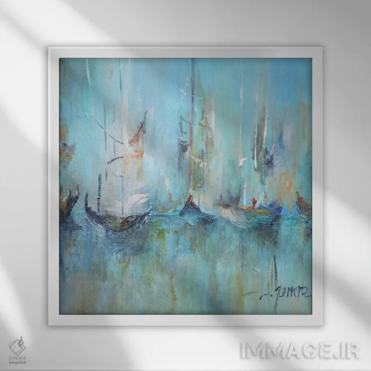 تابلو "آلتامار" اثر لتیسیا هررا - نمای قابدار سفید