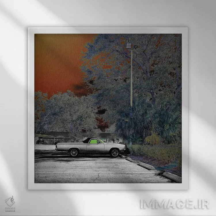 تابلو "رویاپردازی ال کامینو" اثر سیسرو اسپین - نمای قابدار سفید