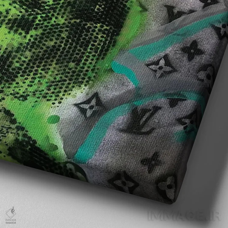 تابلو "روزهای بهتر" اثر سیسرو اسپین - نمای نزدیک بافت بوم