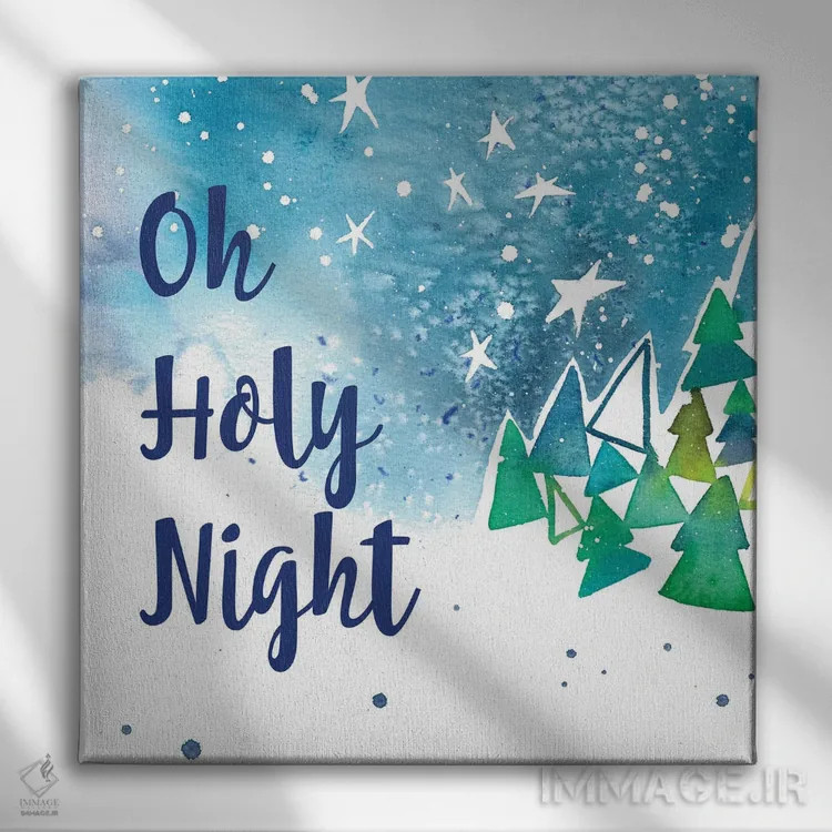 تابلو شب مقدس اثر کریتیو اینگرید - نمای روبهرو روی دیوار