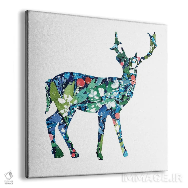 تابلو گوزن کریسمس اثر کریتیو اینگرید - نمای پرسپکتیو محصول