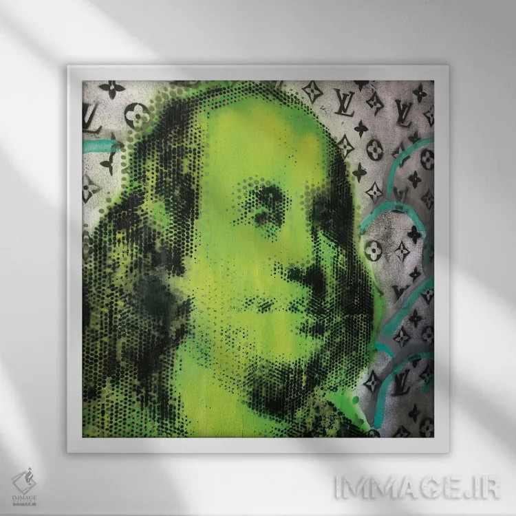 تابلو "روزهای بهتر" اثر سیسرو اسپین - نمای قابدار سفید