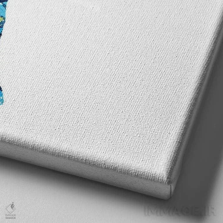 تابلو گوزن کریسمس اثر کریتیو اینگرید - نمای نزدیک بافت بوم