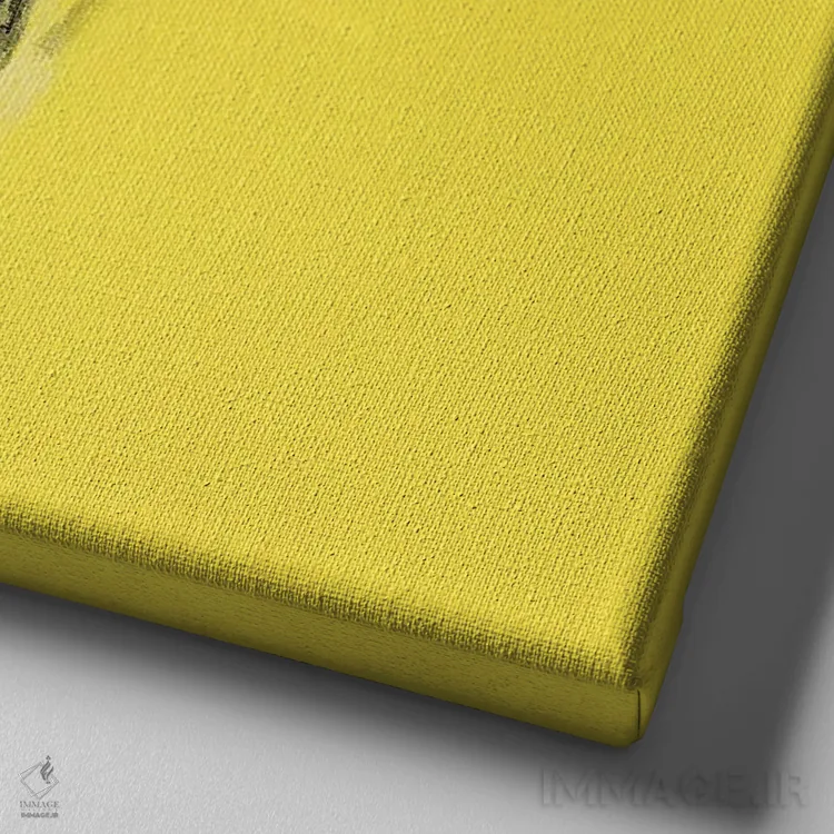 تابلو سگ مدرن بسیار پاپ I اثر کارتیسی - نمای نزدیک بافت بوم