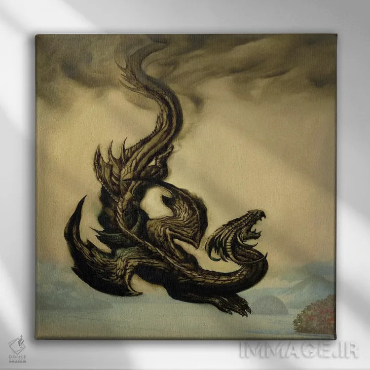 تابلو صاعقه اثر سیروئلو - نمای روبهرو روی دیوار