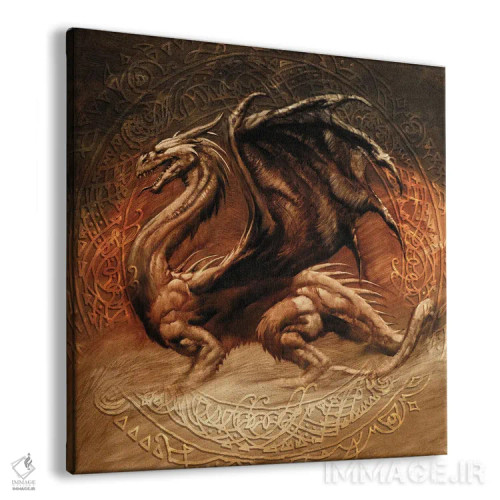 تابلو اژدها یک اثر سیروئلو - نمای پرسپکتیو محصول