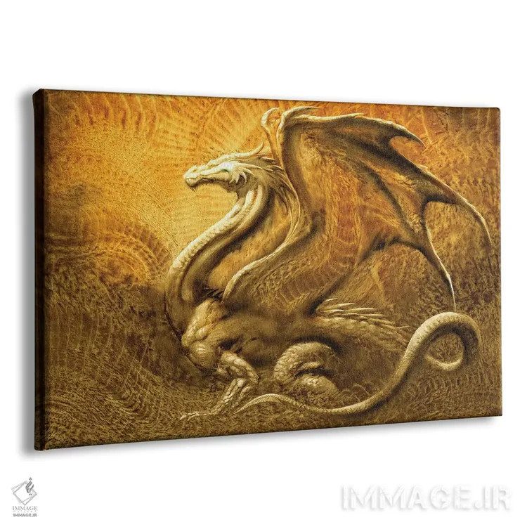 تابلو اژدها پنج اثر سیروئلو - نمای پرسپکتیو محصول