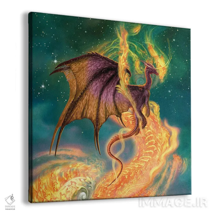 تابلو دراکمَن (مرد اژدها) اثر سیروئلو - نمای پرسپکتیو محصول