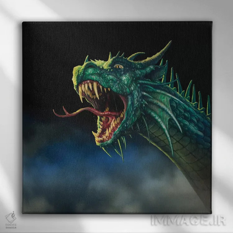تابلو دراکو رکِس پنجم اثر سیروئلو - نمای روبهرو روی دیوار