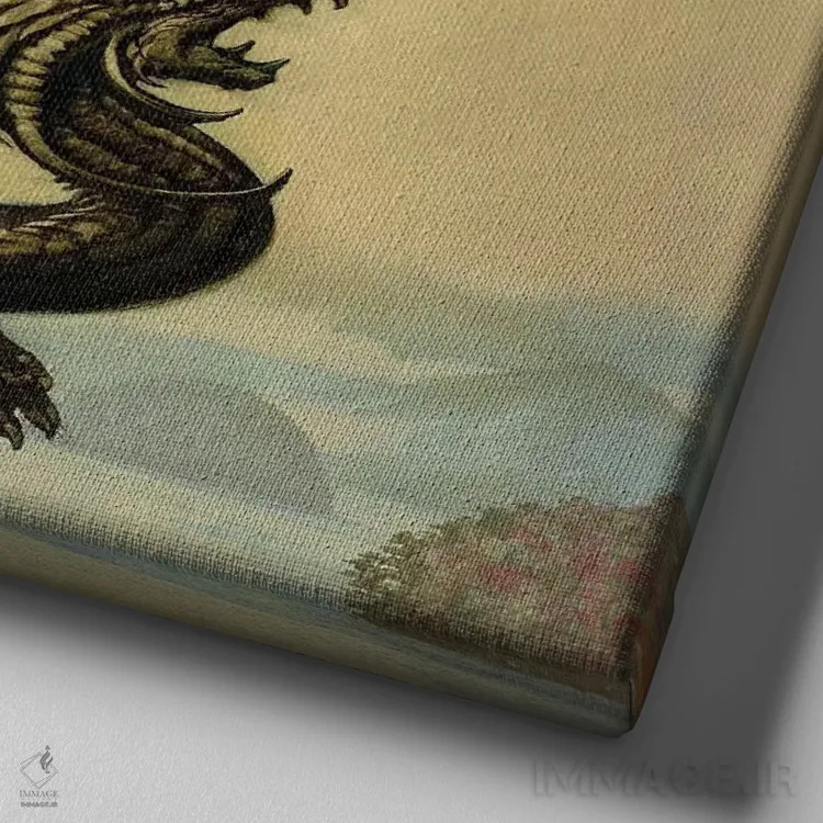 تابلو صاعقه اثر سیروئلو - نمای نزدیک بافت بوم