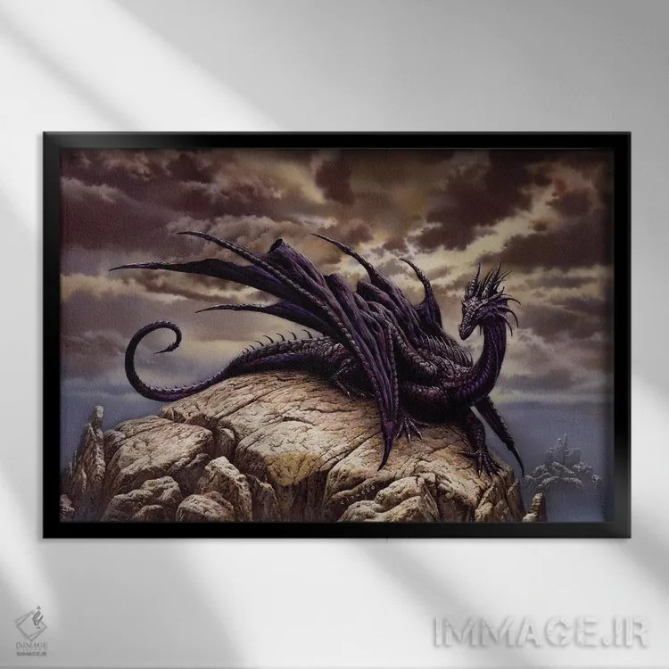 تابلو دارکدسوریون اثر سیروئلو - نمای قابدار مشکی