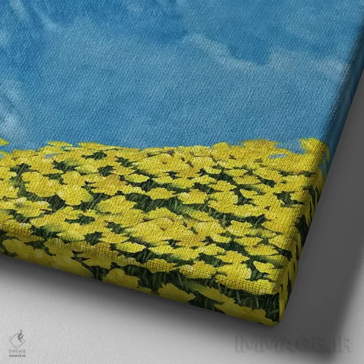 تابلو الیکسانا اثر سیروئلو - نمای نزدیک بافت بوم