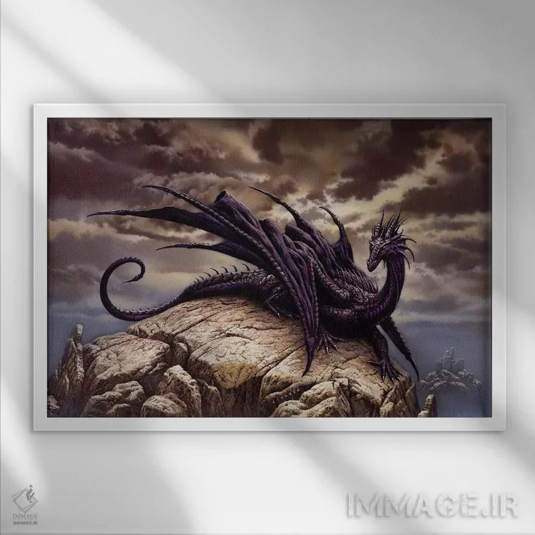 تابلو دارکدسوریون اثر سیروئلو - نمای قابدار سفید