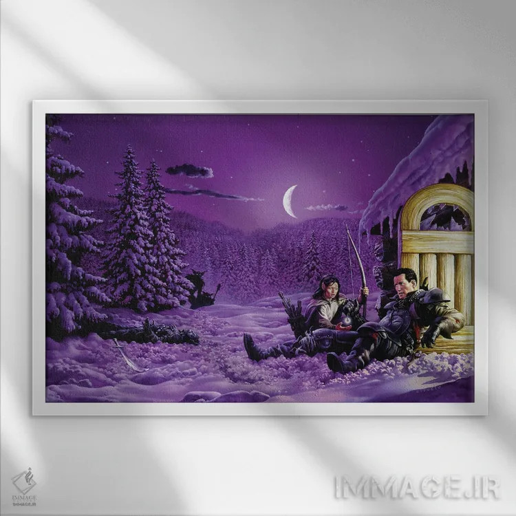 تابلو به سوی کوره اثر سیروئلو - نمای قابدار سفید