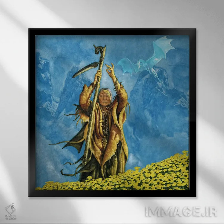 تابلو الیکسانا اثر سیروئلو - نمای قابدار مشکی