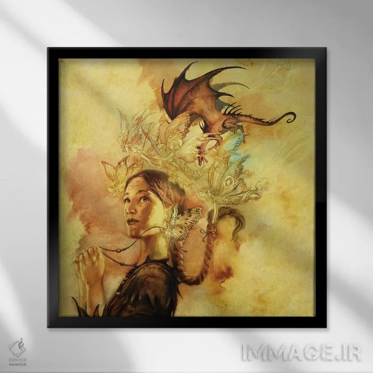 تابلو همراهان اثر سیروئلو - نمای قابدار مشکی