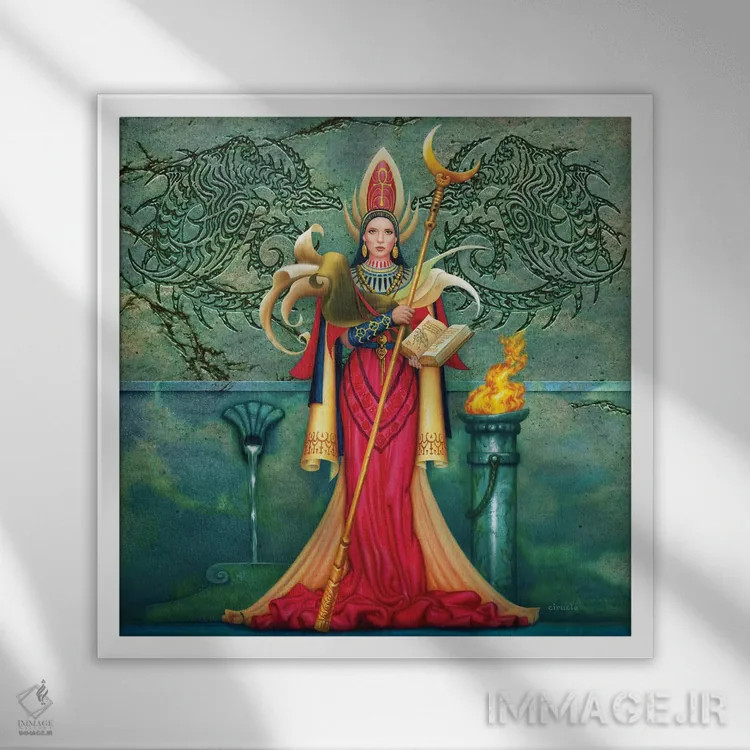 تابلو دراکو اثر سیروئلو - نمای قابدار سفید