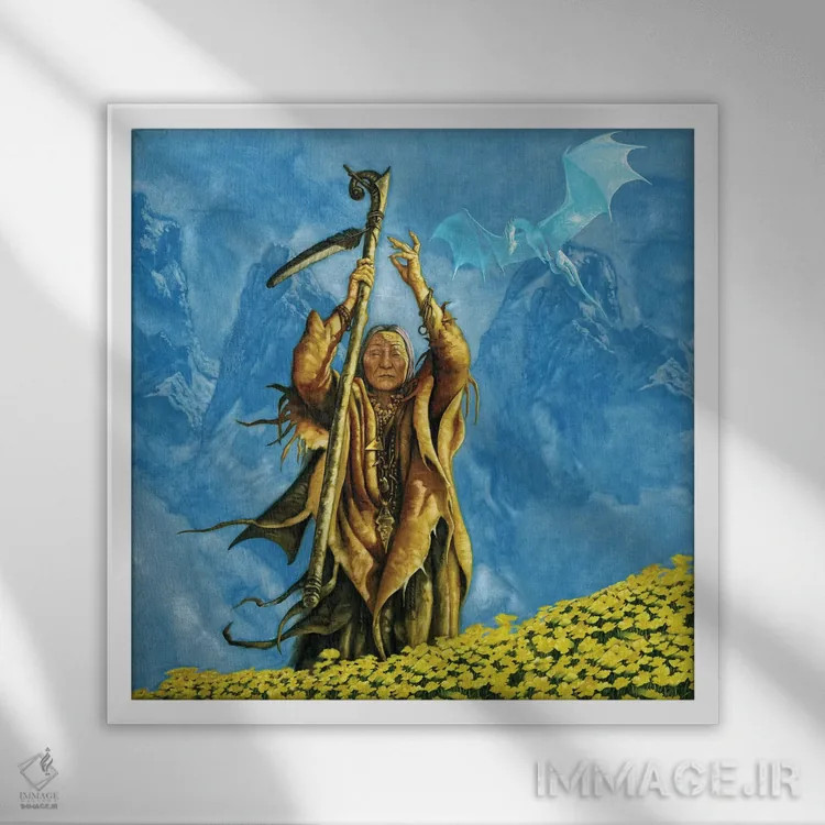 تابلو الیکسانا اثر سیروئلو - نمای قابدار سفید