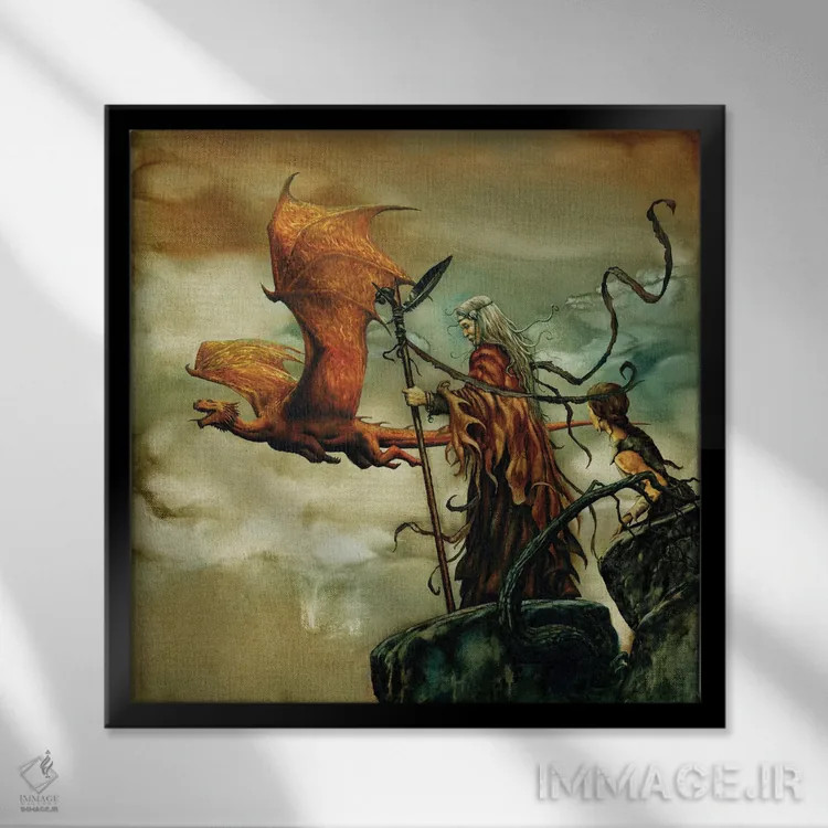 تابلو الیکس دراک اثر سیروئلو - نمای قابدار مشکی