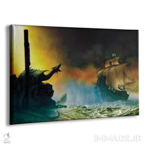 تابلو گالیون اثر سیروئلو - نمای پرسپکتیو محصول