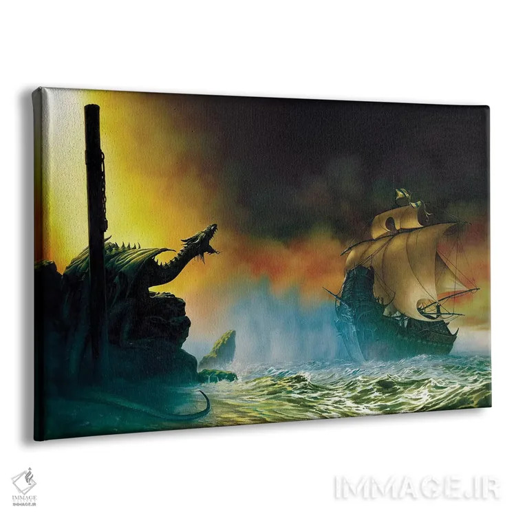 تابلو گالیون اثر سیروئلو - نمای پرسپکتیو محصول