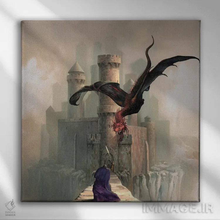 تابلو نگهبان دروازهها اثر سیروئلو - نمای روبهرو روی دیوار