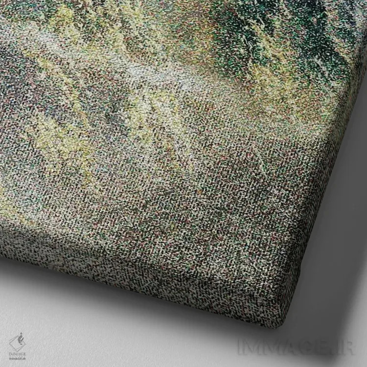 تابلو شوالیه سوار بر اژدها اثر سیروئلو - نمای نزدیک بافت بوم