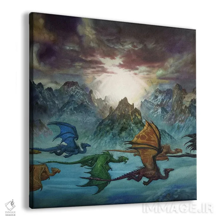تابلو کوه اژدهایان اثر سیروئلو - نمای پرسپکتیو محصول