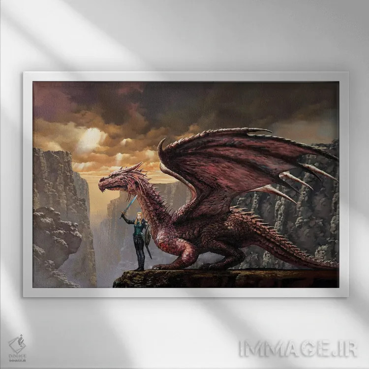 تابلو آریسا اثر سیروئلو - نمای قابدار سفید