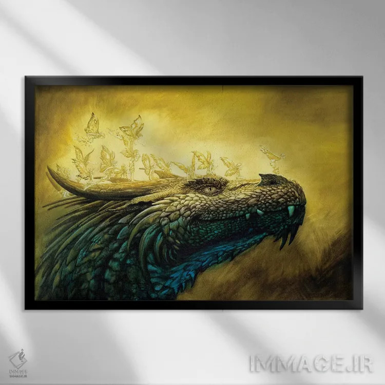 تابلو راک رووال و پریان اثر سیروئلو - نمای قابدار مشکی