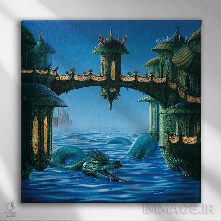 تابلو مار (افسانهای) اثر سیروئلو - نمای روبهرو روی دیوار