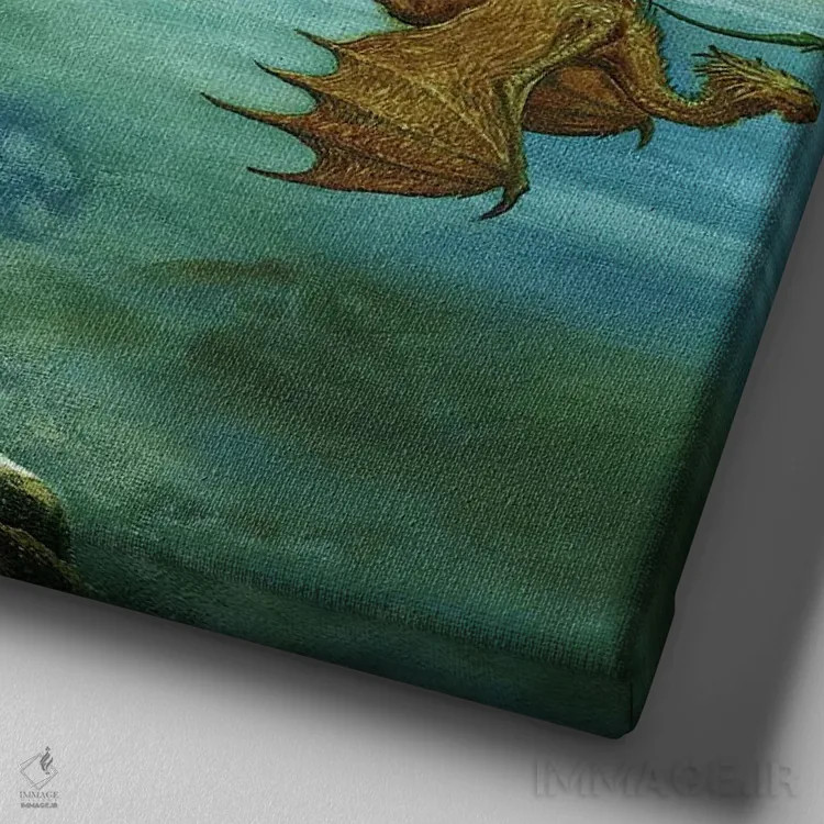 تابلو سواری با هم اثر سیروئلو - نمای نزدیک بافت بوم