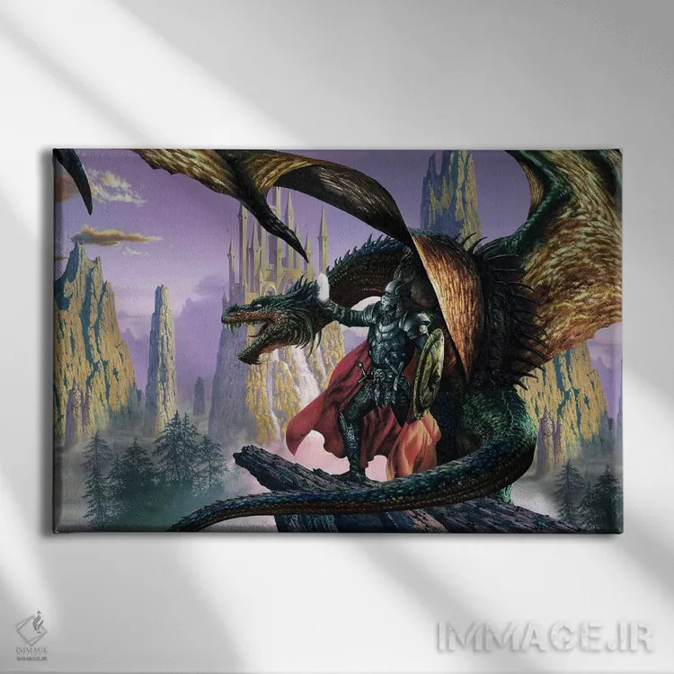 تابلو گرگومیش یک اثر سیروئلو - نمای روبهرو روی دیوار