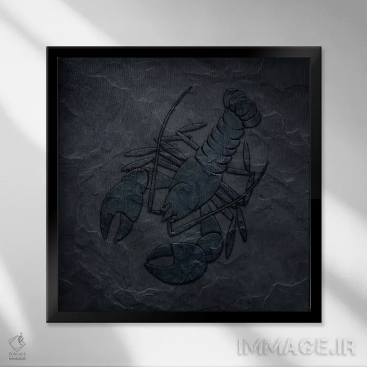 تابلو مراقب قدمت باش اثر فایو بای فایو کالکتیو - نمای قابدار مشکی