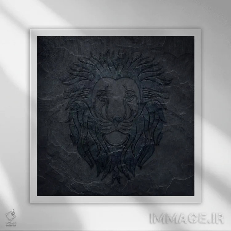 تابلو تفرقه بینداز و حکومت کن اثر فایو بای فایو کالکتیو - نمای قابدار سفید