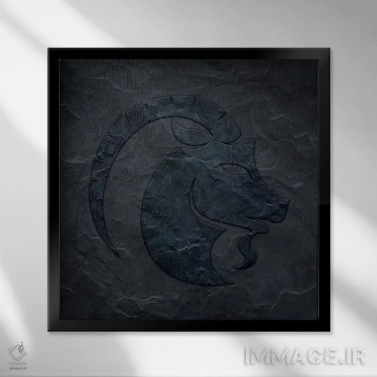 تابلو توانمندسازی اسطورهای اثر فایو بای فایو کالکتیو - نمای قابدار مشکی