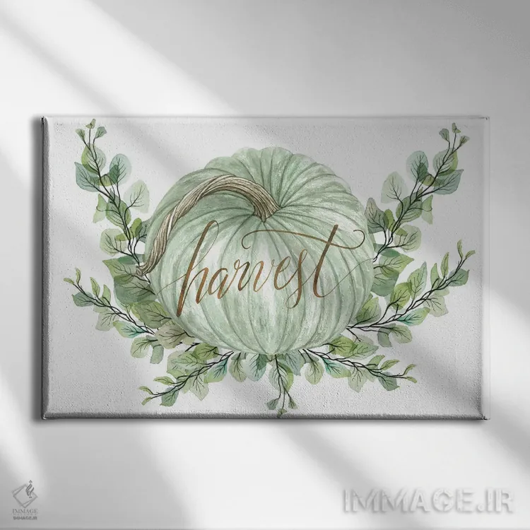 تابلو کدوهای برداشت شده اثر سیندی جیکوبز - نمای روبهرو روی دیوار