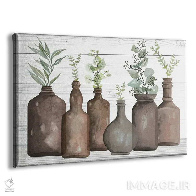 تابلو بطریهای کاپوچینو شمارهٔ یک اثر سیندی جیکوبز - نمای پرسپکتیو محصول