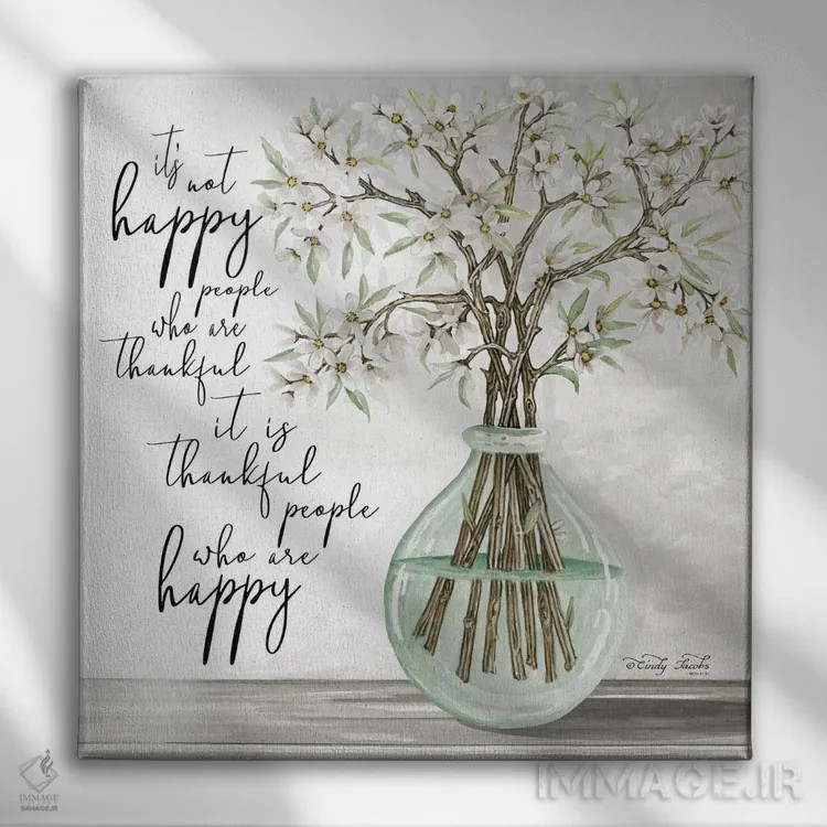 تابلو مردمان شکرگزار اثر سیندی جیکوبز - نمای روبهرو روی دیوار
