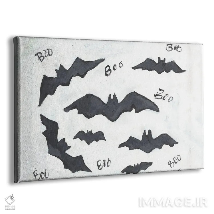 تابلو خفاشهای "بو" اثر جسیکا مینگو - نمای پرسپکتیو محصول