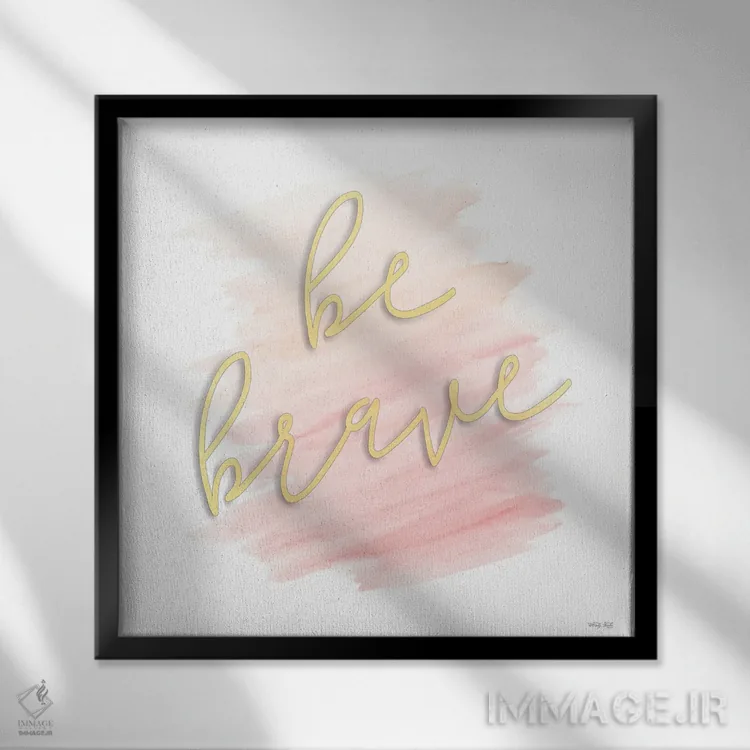 تابلو شجاع باش اثر سیندی جیکوبز - نمای قابدار مشکی